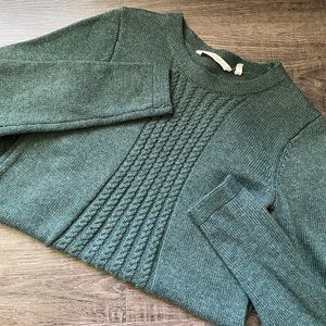 Xs soft surroundings wool blend green sweater
